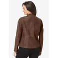thumbnail image 2 of Jessica London Women's Plus Size Suede Zip-Front Jacket, 2 of 4