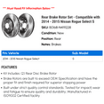 thumbnail image 2 of Rear Brake Rotor Set - Compatible with 2014 - 2015 Nissan Rogue Select S, 2 of 2