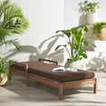 thumbnail image 4 of Safavieh Donnamaria Wood Outdoor Lounge Chair, Natural/Dark Brown, 4 of 15