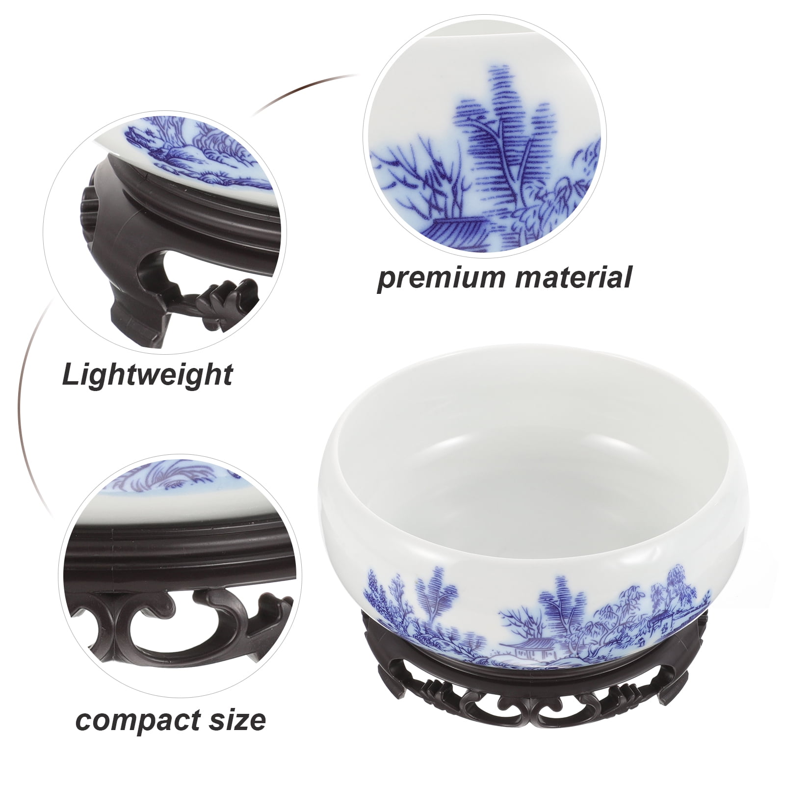 1 Set Decorative Succulent Pot Portable Ceramics Plant Pot Bonsai Succulent Planter Gardening Supply