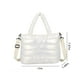thumbnail image 3 of Elegante Bolso de Mano de Nailon de Gran Capacidad, Acolchado, para Ir de Compras, Trabajar y Viajar (Blanco, Azul, Morado, Rosa y Negro)., 3 of 6