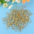 thumbnail image 2 of FRCOLOR metal rings 160pcs Metal Multipurpose Open Small Circular Ring Metal Rings Round Snap Clips Spring Clip for Keys (Golden),0.63"X0.59"X0.08", 2 of 5