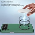 thumbnail image 6 of Phone Case for Samsung Galaxy Z Flip 3,Compatible with MagSafe Dual Layer Military Grade Drop Shockproof Anti-Scratch with Wireless Charging Case for Galaxy Z Flip 3 6.7'' CX -Blackish Green, 6 of 14