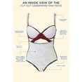 thumbnail image 5 of Swimsuits for All Women's Plus Size Cut Out Underwire One Piece Swimsuit, 5 of 5