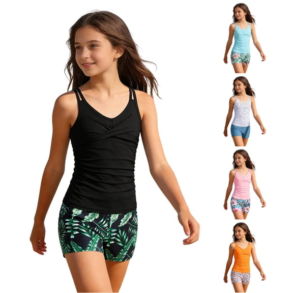 Shachafan Girls' Piece Swim For Kids Printed Beachwear For Girls Sunny Summer Swimwear Outfit Snorkel Theme plus Size Girls Swimsuit