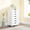 White, variant on 5 Drawer Storage Organizer, 25.39'' Height File Cabinets Dressers With Wheels, Wood Underdesk Cabinet For Home Office, Bedroom, Study, Black