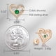 thumbnail image 4 of Forever Love Heart Stud Earrings 925 Sterling Silver with Birthstone Zirconia, Birthday Jewelry Gift Valentines Day Gifts for Women Girls, 4 of 4
