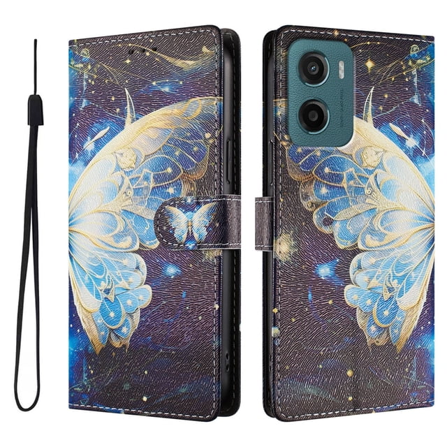FOXDOCK Funda Tipo Cartera para Motorola Moto G05 con Soporte y Correa – Diseño de Patrones Lindos