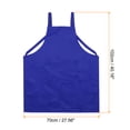 thumbnail image 2 of Unique Bargains H Style Apron Kitchen Cooking Aprons Long Artist Painting Apron with 2 Pockets Blue, 2 of 5