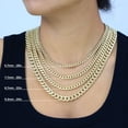 thumbnail image 5 of Nuragold 10K Real Yellow Gold Miami Cuban Lightweight Link Chain Necklace 16"-30" (3mm-12.6mm) Italian Jewelry for Men & Women, 5 of 12