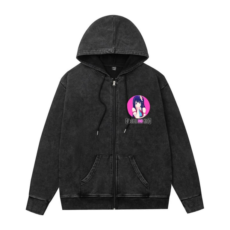 Leveorch Oshi no Ko Full-Zip Hoodies Anime Merch Casual Full