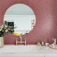 thumbnail image 5 of VEELIKE Rose Gold Glitter Wallpaper 15.7''x118'' Sparkle Glitter Peel and Stick Wallpaper Glitter Contact Paper Self Adhesive Removable Glitter Fabric Roll for Bedroom Walls Cabinets Vanity Dresser, 5 of 9