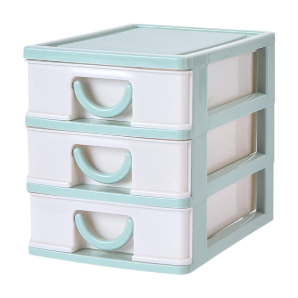 Caja de almacenamiento de cajones pequeños Organizador de ropa Organizador versátiles de escritorio Accesorios de escritorio Organizador de escritorio Verde