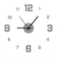 thumbnail image 1 of Reloj de Pared Moderno Sin , con Números 3D Grandes, Ideal para Decorar el Hogar y la Oficina. Decoración Artística Plateada., 1 of 5