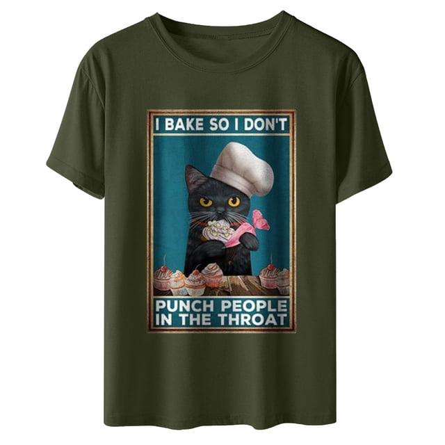 Camiseta de mujer Camisetas divertidas de manga corta Camiseta estampada Tops Blusa Regalo para mujer Fridja zx1326