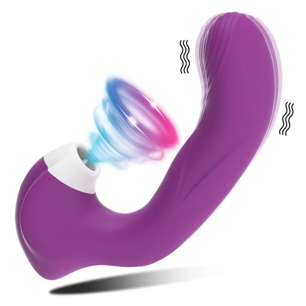 3 in 1 Sucking Licking Vibrators, Flapping and Vibrating G spot Stimulator Vibrator Sex Toys for Women Purple