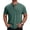 Green #002, variant on Men's Henley Shirts Casual Short Sleeve Button T-Shirt with Pocket, 2XL