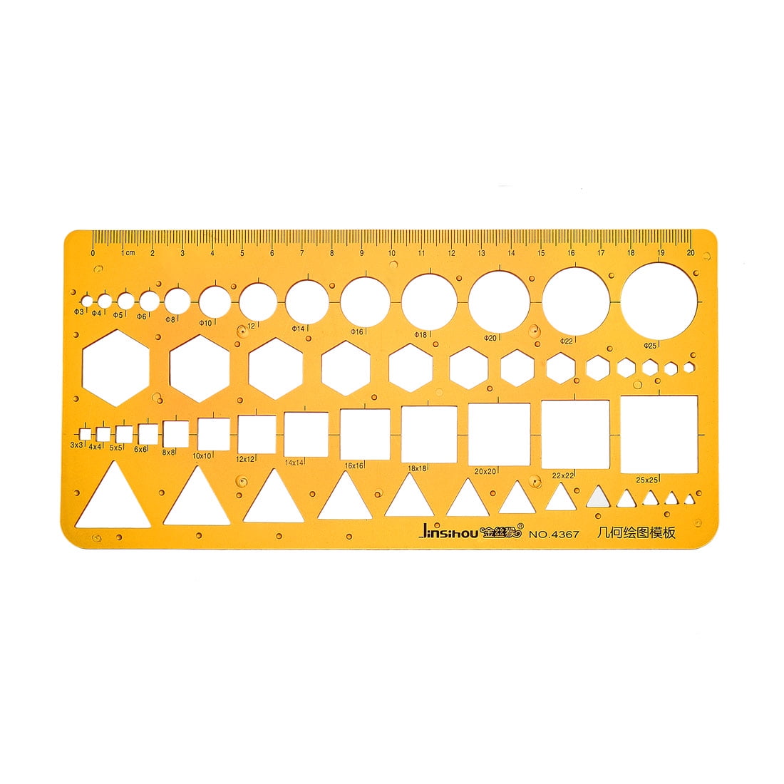 New Plastic Circles Geometric Template Ruler Stencil Measuring Tool
