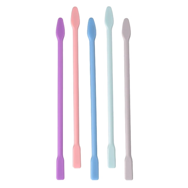 Rongfmy 5 Pcs Bâtons de Silicone Réutilisables Mélangeurs Résine, Fabrication de Paillettes 6.30 Pouces