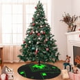 thumbnail image 5 of Lsque Geometry Dash Print Christmas Tree Skirt, Tree Skirt with Ties or Velcro, Perfect for Holiday Decorations, Halloween, and New Year-48", 5 of 7