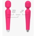 thumbnail image 4 of Rulwuck portable wand massager, a personal massager for women's entire body, suitable for bodybuilders, sports recovery, muscle soreness, and upper back pain,pink,19*3.85, 4 of 5
