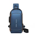 thumbnail image 1 of Bolso de pecho para motocicleta, con contraseña, antirrobo, para hombre, estilo empresarial, bolso de hombro de moda, bolso de mensajero multifuncional para deportes y ocio, 1 of 6