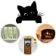 thumbnail image 5 of Adorno de puerta de metal con forma de gato adorable, adorno de puerta de gato nuevo 2024, adorno de puerta de Halloween de metal con forma de gato negro, marco de letrero decorativo para esquina de p, 5 of 6