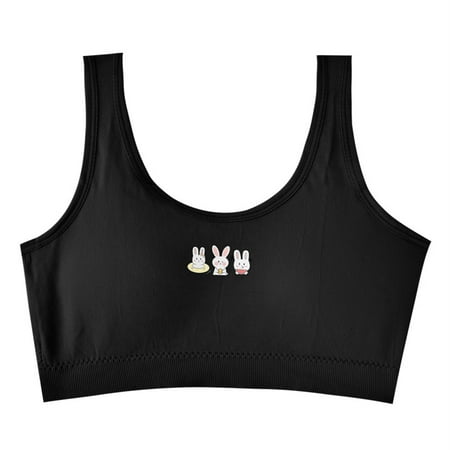 Kureaily Teen Girls  Sports Bra Racerback Straps & Soft Elastic Waistband Cotton & Spandex For 10 To 16 Years Teen Girl Underwear Size 16 Girls Bikini Underwear Size 12 12-16 Years