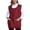 1 Pack - Red, variant on Fiykzur Unisex Cobbler Apron with 3 Pockets, Blank No-Logo for DIY,Smock Vest Apron,for Cooking,Kitchen,Garden,Cleaning,Art