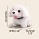thumbnail image 4 of Peluche de perro simulado | Juguete interactivo para niños que ladra y camina | Peluche de tela suave y segura | Regalo de cumpleaños para niños | Compañero cachorro realista, 4 of 9