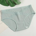 thumbnail image 2 of Edvintorg Womens Underwear, Soft Cotton Elastic Waist Breathable Solid Color Briefs Panties for Women Plus Size Maternity Underwear, 2 of 5