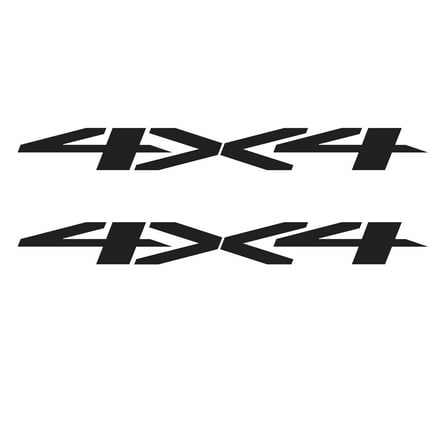 Chevy Silverado Matte Black 4X4 Bedside Decals 2019-2025 Set of 2