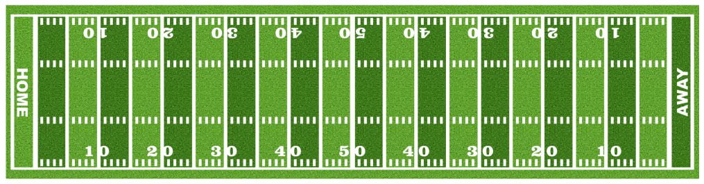 8-Foot Professional Beer Pong Table - Football Field Edition