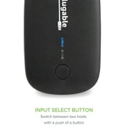 Plugable USB 2.0 Switch for One-Button USB Device Port Sharing Between Two Computers (A/B Switch)