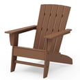 thumbnail image 2 of Better Homes & Gardens by POLYWOOD Southlake Outdoor Modern Adirondack Chair, All-Weather HDPE, Patio Seat, Teak, 2 of 11