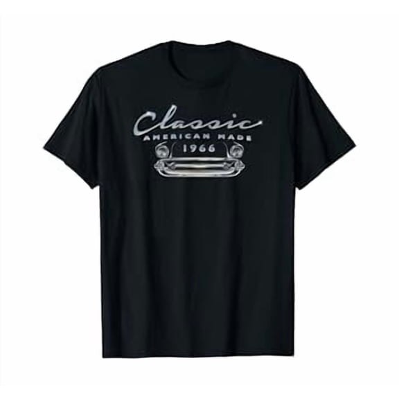 Vintage Made In 1966 Classic 54th Birthday Antique Auto d2 T-Shirt