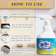 thumbnail image 7 of All Purpose Kitchen Grease Cleaner Foam, Heavy-Duty Stubborn Dirt & Grime Remover for Range Hood, Oven & Stovetop, Gentle Deep Cleaning Spray, 500ml, 7 of 7