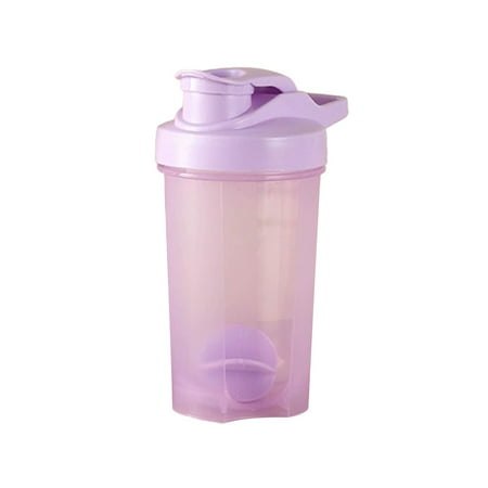 LEHOZIHEQ Fitness Shaker Cup Clear Scale Marked Design Perfect For Protein Powder Mixing Portable For Gym Workout And Outdoor Sports 500Ml