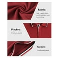 thumbnail image 4 of Geeksport Polo Shirts for Men Short Sleeve Solid Color Causal Collared Golf Tennis T-Shirt Men's Golf Polo Shirts Business Polo Shirts Red M, 4 of 8