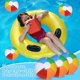 thumbnail image 5 of 3 Pcs Beach Balls, 12 Inches Beach Balls Rainbow Inflatable Toys, for Outdoor Activity Birthday Summer Party Favors Water Toys, Pool Party Beach Toys, 5 of 5