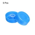 thumbnail image 3 of Uxcell 55mm Non Spill Bottle Caps, Drinking Water Bottle Screw Cap with Rubber Ring 5Pack, 3 of 5