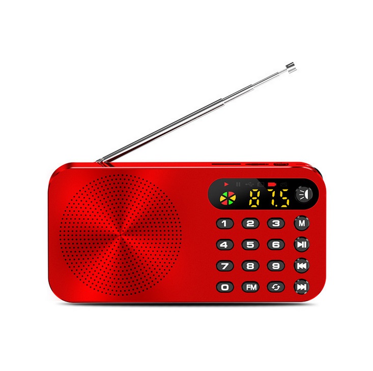 Q6 Multi-function Fm Radio 3600mah Battery Rechargeable Led Digital Display  Radio