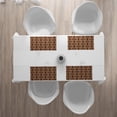 thumbnail image 3 of Ambesonne Traditional Place Mats Set of 4, Geometrical, Standard Size, Brown Caramel, 3 of 4