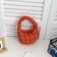 thumbnail image 5 of Bolsos Mujer Bolso De Hombro Acolchado Nube Mini Bolso De Mano Bolso Cruzado Tote Naranja, 5 of 6