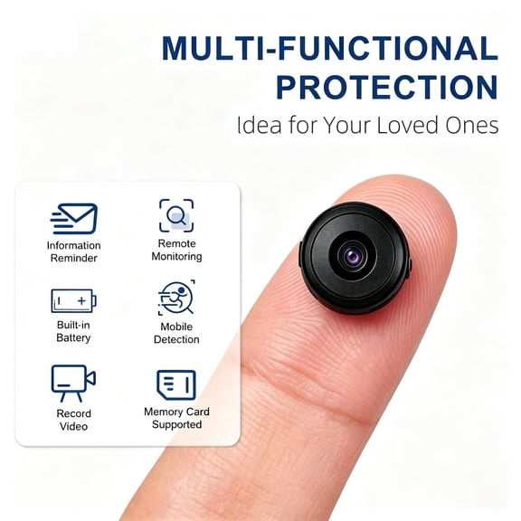 Ultra-compact hidden camera，portable mini surveillance camera，baby monitor WiFi camera