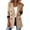 Khaki, variant on gbyLJF Double Breasted Blazer for Women Long Sleeve Notched Lapel Office Suit Jackets Business Casual Mid-length Coats Workwear