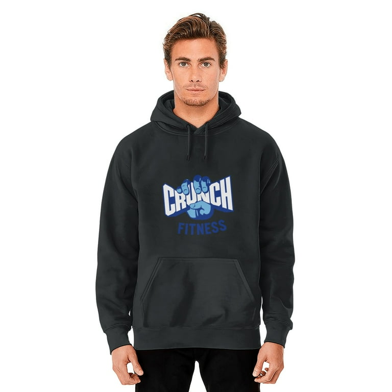 Crunch Fitness Gym Logo Blue Hoodie Unisex Cotton Hoodie Walmart