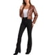 thumbnail image 2 of CHAQUETA DE MUJER INSPIRE CHIC DE CUERO SINTÉTICO, CORTA, SIN COLLAR, ABIERTO EN FRONTAL, CHAQUETAS DE MOTO BIKER M MARRÓN, 2 of 6