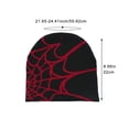 thumbnail image 3 of vlrwzc Spider Web Beanie Hat Wool Knitted Hat Y2K Street Beanie for Men Women Winter Warm Beanie Fashion Hip Hop Skull Cap, 3 of 7
