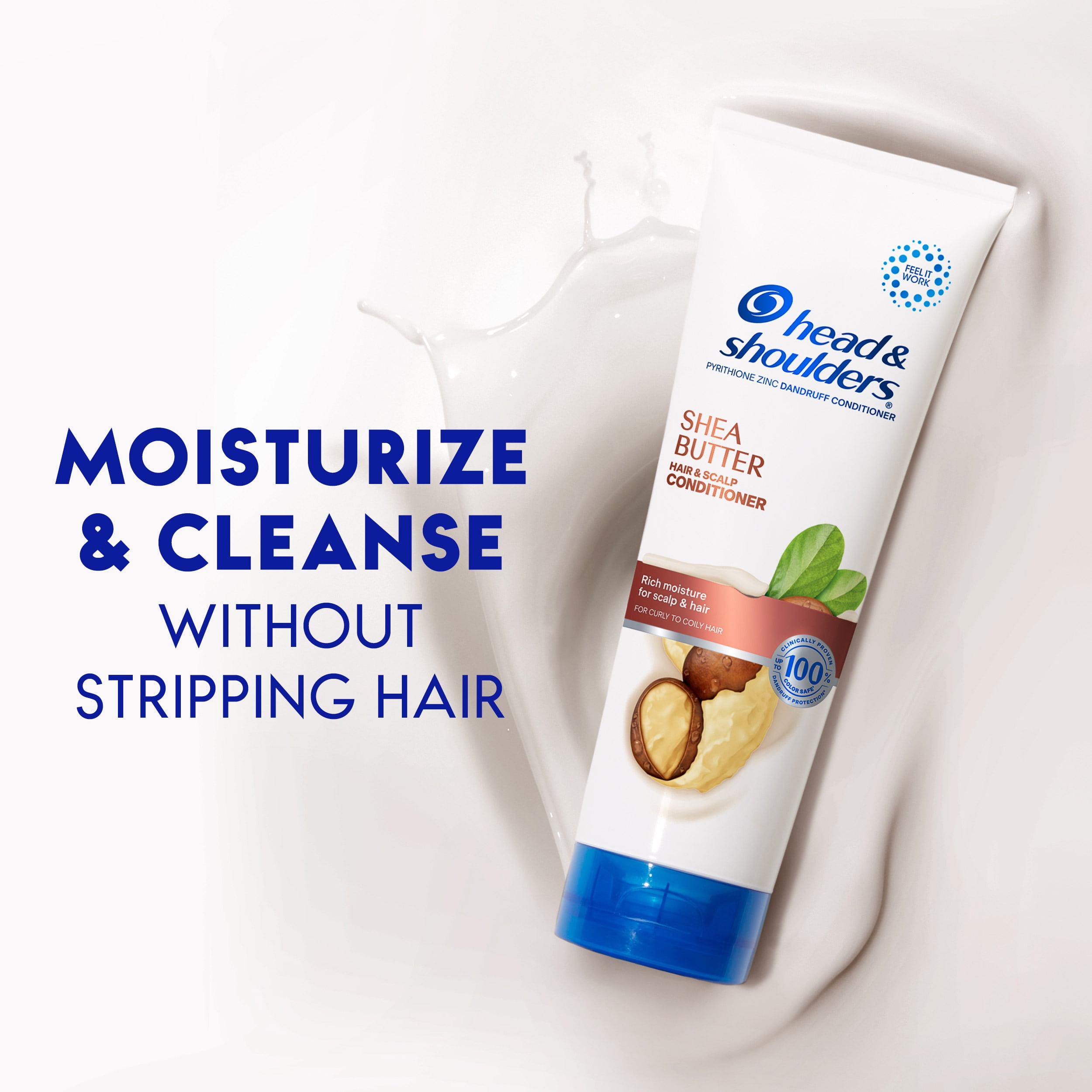 (3 pack) Head & Shoulders Dandruff Conditioner Cream, Shea Butter, 10.9 fl oz